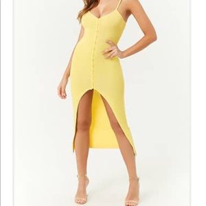 Robbed High-Low Dress